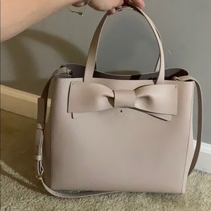 Kate Spade Nude Satchel with Bow
